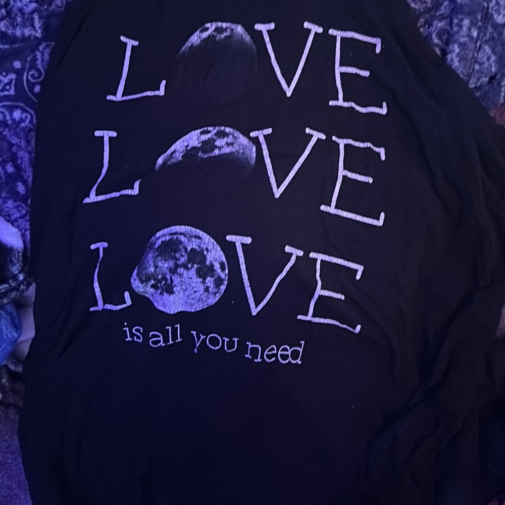 Love love love is all you need halter tank